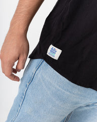 Tony Montana Mandarin Collar black shirt (Chalis)