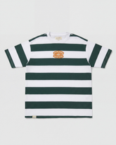 Camiseta Oversize Rayas Verde Bohío (Unisex)