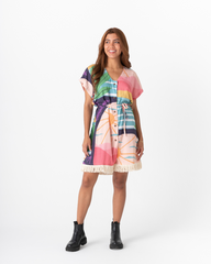 Vestido corto mujer Amor Sensible multicolor