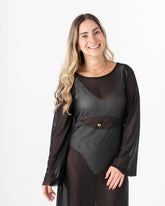 Black woman's swimwear