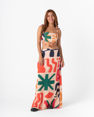 Falda larga mujer Isleña Pura multicolor