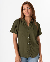 Ladrilleros women's military green shirt (Chalis)