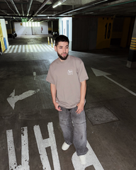 Camiseta Unisex Oversize Tacos Café (Algodón 270 grs)