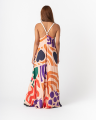 Sensitive Love Women's Long Dress in Multicolor