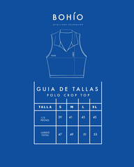 Women's Crop Top Polo Rare Bugs Ivory