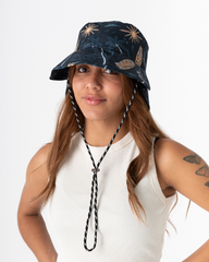 Blue Palmerita Unisex Bucket Hat (Double-sided)