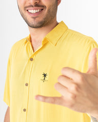 Yellow Taxi Driver Men's Shirt (Chalis)