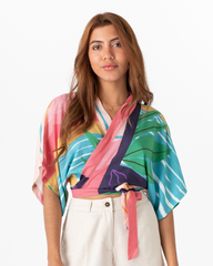 Crop top Mujer Calma Mariposa (Chalis)