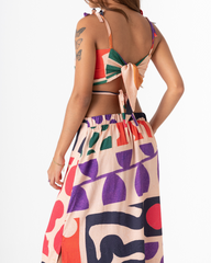 Falda larga mujer Isleña Pura multicolor