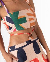 Sensitive Love Women's Crop Top in Multicolor