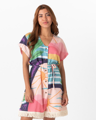 Vestido corto mujer Amor Sensible multicolor