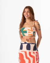 Sensitive Love Women's Crop Top in Multicolor