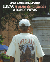 Camiseta Cruda Media Oversize Medellín Florece (270 grs)