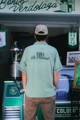 Camisa Unisex Boxy 1989, Verde Pistacho Atlético Nacional X Bohío (Rayón)