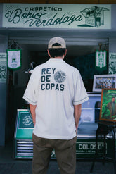 Camisa Unisex Boxy Rey De Copas, Marfil Atlético Nacional X Bohío (Rayón)