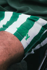 Bañadora Masculina Rayas Beige Atlético Nacional X Bohio (Tela Eco)