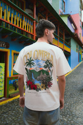Camiseta Unisex Cruda Media Oversize Ciudades Colombia (250 grs)