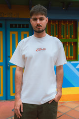 PREVENTA Camiseta Unisex Cruda Media Oversize Ciudades Cali (250 grs)