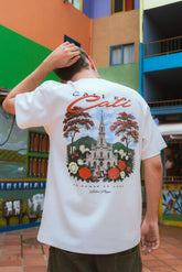 Camiseta Unisex Cruda Media Oversize Ciudades Cali (250 grs)