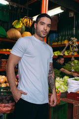 Camiseta Unisex Regular Blanco Bohío (Tela eco y algodón 155 Gr)