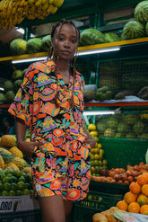 Camisa Mujer Joyas 2 Frutica Del Caribe (Rayón)