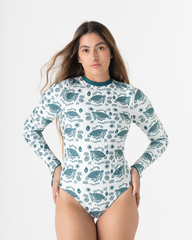 Vestido de Baño Enterizo manga larga Diving Life x Bohío (Doble faz)