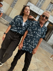 Camisa hombre Medallo Playero azul (Chalis)