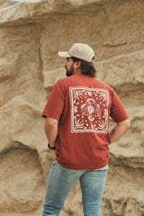 Camiseta Media Oversize Gente Del Trópico Terracota (250 grs)