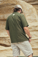 Camisa Hombre Gente Del Trópico Verde Oliva (Algodón 100%)