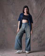 Camisa Unisex Dunan X Bohío Azul (Rayón)