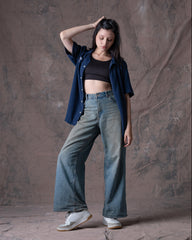 Camisa Unisex Dunan X Bohío Azul (Rayón)