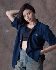 Camisa Unisex Dunan X Bohío Azul (Rayón)