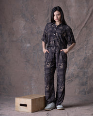 Camisa Corta Mujer Perritos Y Gaticos Dunan X Bohío - (Rayón)