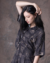 Camisa Corta Mujer Perritos Y Gaticos Dunan X Bohío - (Rayón)