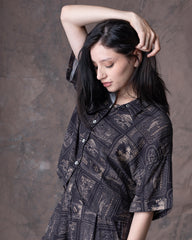 Camisa Corta Mujer Perritos Y Gaticos Dunan X Bohío - (Rayón)