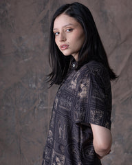 Camisón Mujer Perritos Y Gaticos Dunan X Bohío -Talla unica (Rayón)