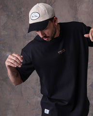 Camiseta Unisex Oversize Negra Dunan X Bohío (Algodón 320)