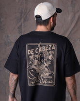 Camiseta Unisex Oversize Negra Dunan X Bohío (Algodón 320)