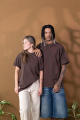Camiseta Oversize Café 270 gr