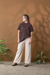 Camiseta Oversize Café 270 gr