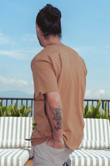 Unisex Oversize Reborn Mustard T-shirt (190gr cotton)