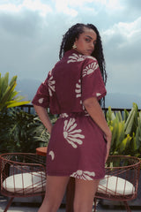 Falda Corta mujer Renacer rojo vino