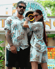 Unisex Sailors X Bohío Raw Shorts (Rayon)