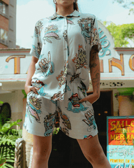 Unisex Sailors X Bohío Raw Shorts (Rayon)