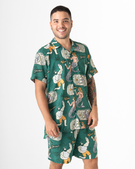 Sol & Siesta green men's shirt (Chalis)