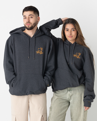 Dark grey unisex Beach Medallion hoodie (cotton and polyester)