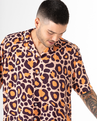Purple Jaguar Men's Shirt (Chalis)