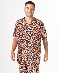 Purple Jaguar Men's Shirt (Chalis)