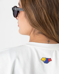 White Beach Medal Crop Top (202 gr Cotton)