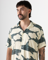 Whale Shark Men's Shirt (Beige Chalis)